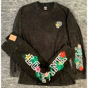 VS PINK SET TROPICAL FLORAL L leggings tee outfit